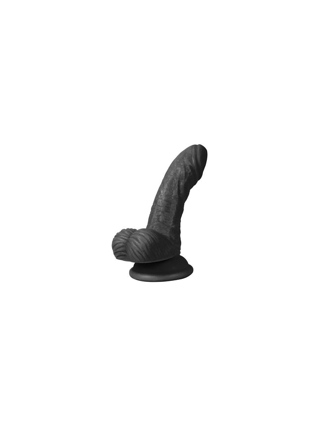 Realistik Siyah Anal Vajinal Penis Vantuzlu Damarli 10cmX2,8cm
