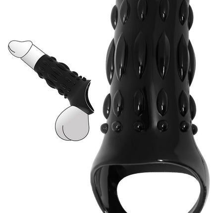 Silikon Kafes Penis Kilifi (Black)