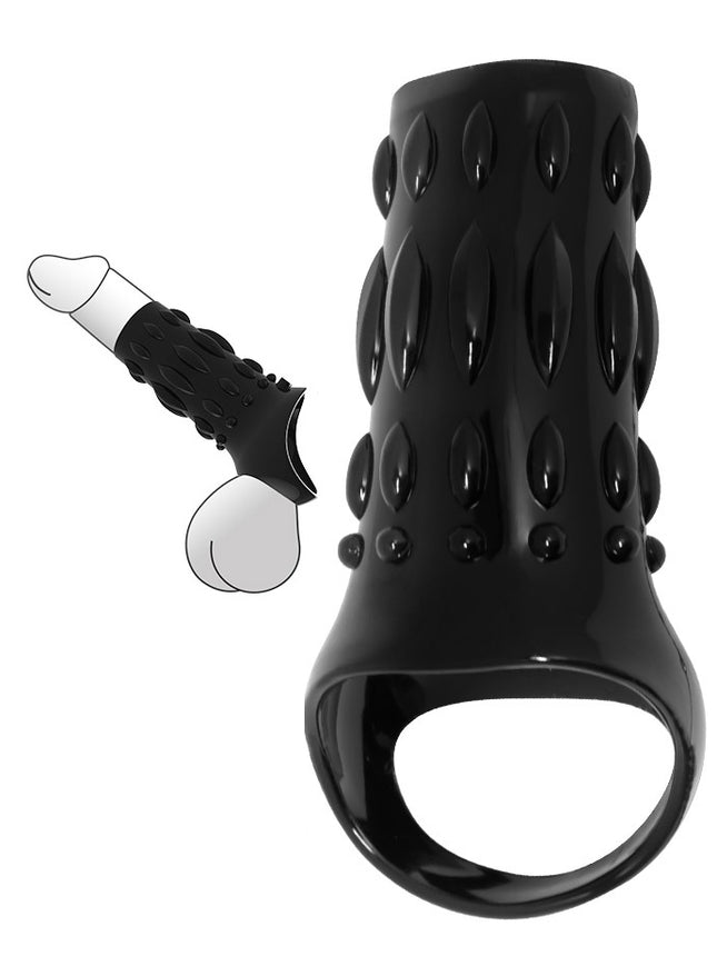 Silikon Kafes Penis Kilifi (Black)