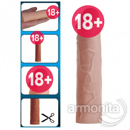 Ten Hassasiyetinde Uzatmali Penis Kilifi