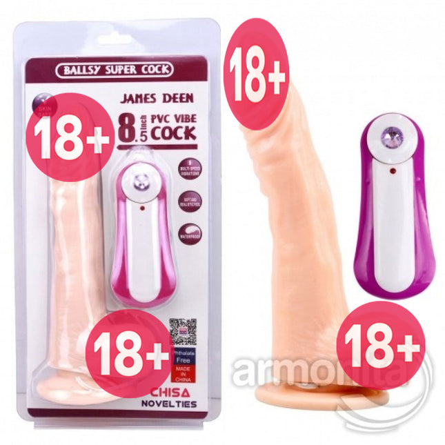 James Deen Realistik Ten Rengi Titresimli Dildo