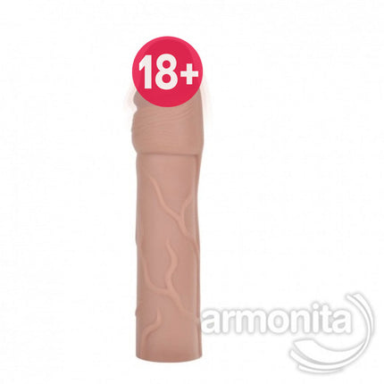 Realistik Uzatmali Titresimli Gerçek Ten Doku Penis Kilifi