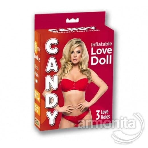 Candy Love Doll 3 Islevli Sarisin Sisme Manken