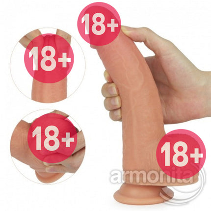 Anthony Natural Çift Katmanli Dönerbasli Realistik Dildo