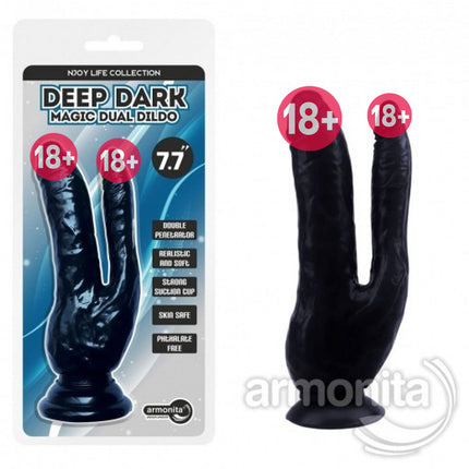 Çift Tarafli Esmer Realistik Dildo