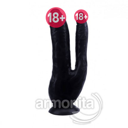 Çift Tarafli Esmer Realistik Dildo