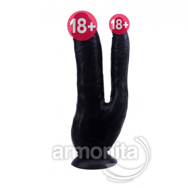 Çift Tarafli Esmer Realistik Dildo