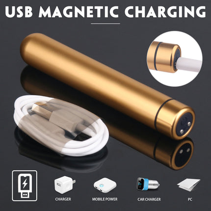 Su Geçirmez, Manyetik Sarjli Mini Bullet Vibratör 11,5 cm X 2 cm