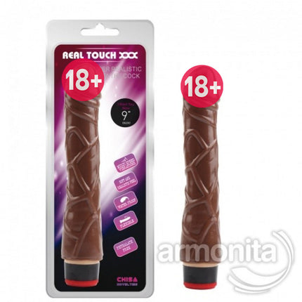 Realistik Mantar Basli Brown Vibratör Penis