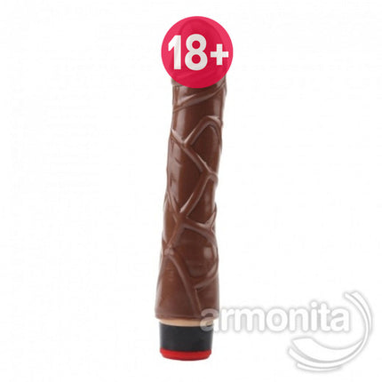 Realistik Mantar Basli Brown Vibratör Penis