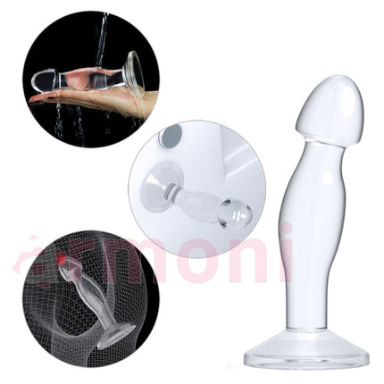 Seffaf Prostat ve G Noktasi Masaj Plug – Yumusak TPE, Ergonomik Tasarim 16,5 cm X 3,9 cm