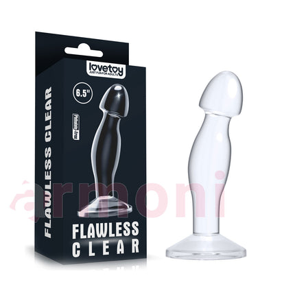 Seffaf Prostat ve G Noktasi Masaj Plug – Yumusak TPE, Ergonomik Tasarim 16,5 cm X 3,9 cm