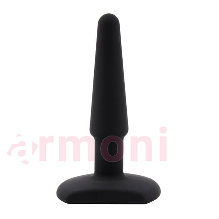 Genis Tabanli Esnek Hassas Ciltler için Silikon Anal Plug 10cm X 2,3cm