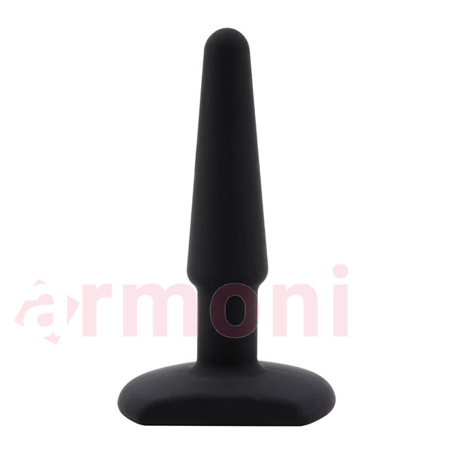 Genis Tabanli Esnek Hassas Ciltler için Silikon Anal Plug 10cm X 2,3cm