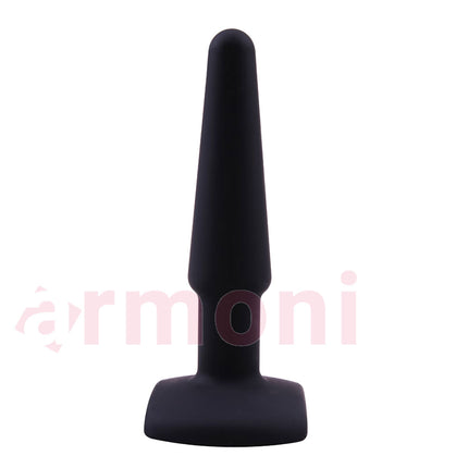 Genis Tabanli Esnek Hassas Ciltler için Silikon Anal Plug 10cm X 2,3cm