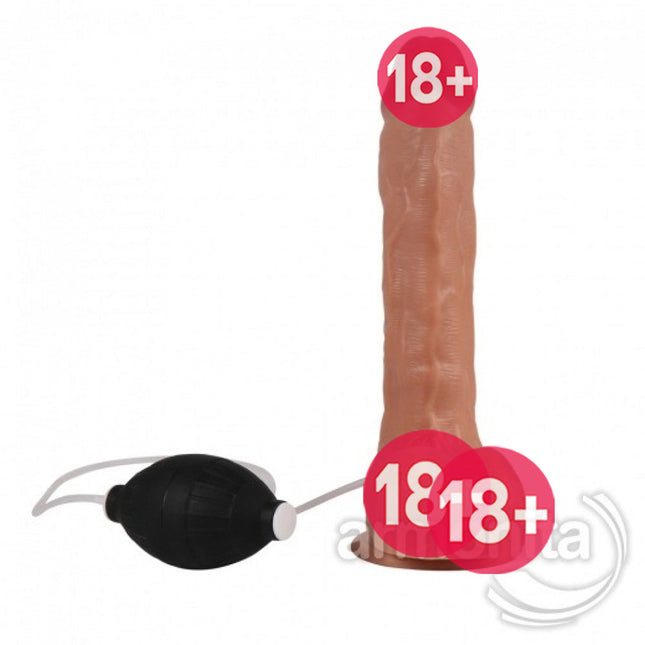 Shoufei Sivi Püskürtmeli Realistik Dildo