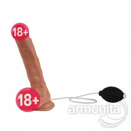 Shoufei Sivi Püskürtmeli Realistik Dildo