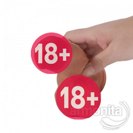 Shoufei Sivi Püskürtmeli Realistik Dildo