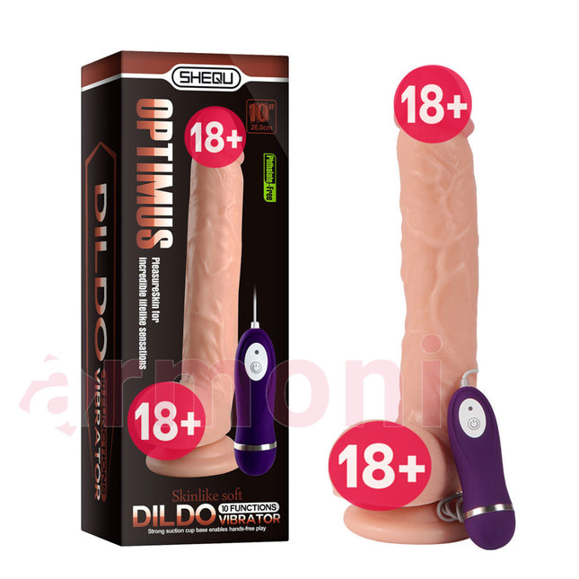 Iri Boy Penis Optimus. Titresimli Vantuzlu Realistik Penis 21,5cmX4,6cm