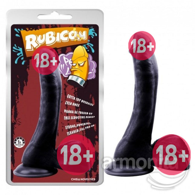 Büyük Boy Zenci Realistik Vantuz Tabanli Penis 21cm