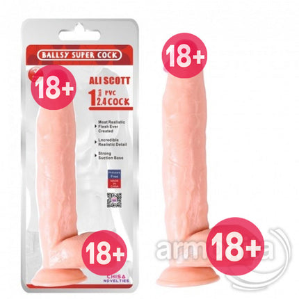 Realistik Vantuz Tabanli Uzun Penis
