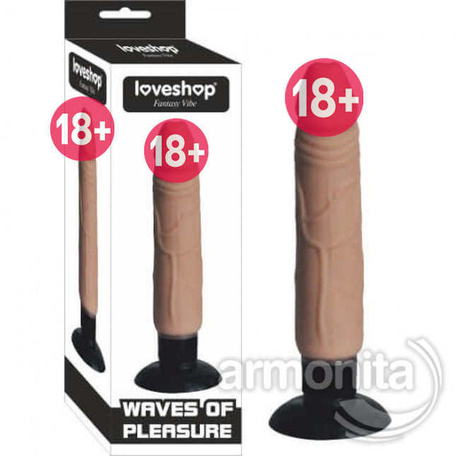 Vantuz Tabanli Titresimli Ekstra Yumusak Vibratör 18 cm X 4 cm