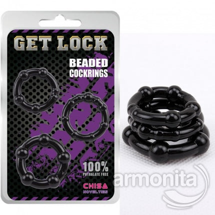 Beaded Cock Rings 3lü Penis Halkasi