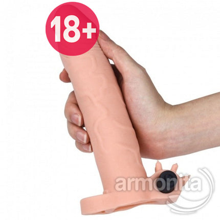 Süper Gerçekçi Doku Titresimli Penis Kilifi