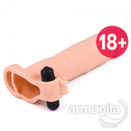 Süper Gerçekçi Doku Titresimli Penis Kilifi