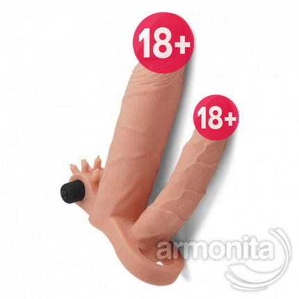 Pleasure X Tender Titresimli Çift Tarafli Penis Kilifi