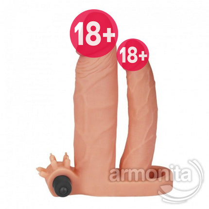 Pleasure X Tender Titresimli Çift Tarafli Penis Kilifi