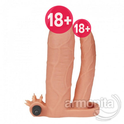 Pleasure X Tender Titresimli Double Penis Kilifi