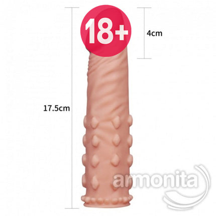 Tahrik Artirici Kabartmali Uzatmali Realistik Penis Kilifi