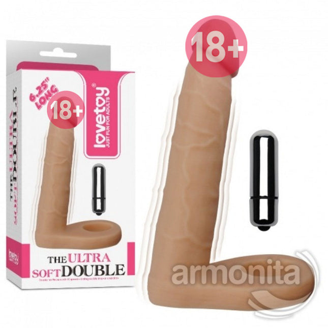 Ultra Soft Double Titresimli Anal Dildo
