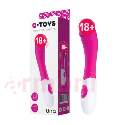 10 Fonksiyonlu Silikon G Noktasi Uyarici Vibratör Una 19,8 cm X 4,1 cm