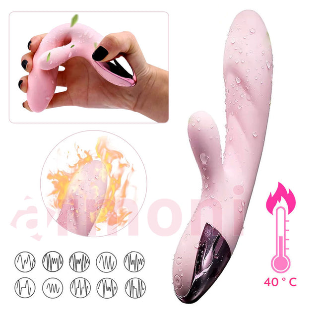 Isitmali Titresimli Klitoral Uyaricili Vibratör – MLSice Akilli Serisi 20 cm X 12 cm X 3,5 cm