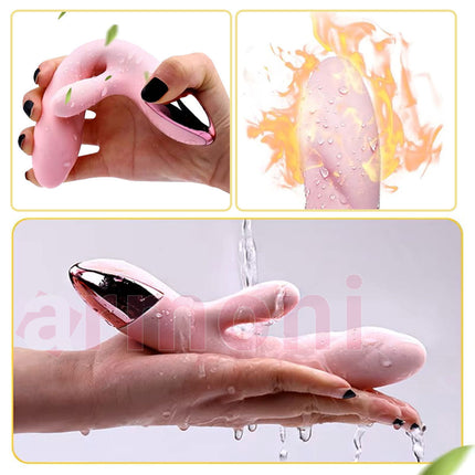 Isitmali Titresimli Klitoral Uyaricili Vibratör – MLSice Akilli Serisi 20 cm X 12 cm X 3,5 cm