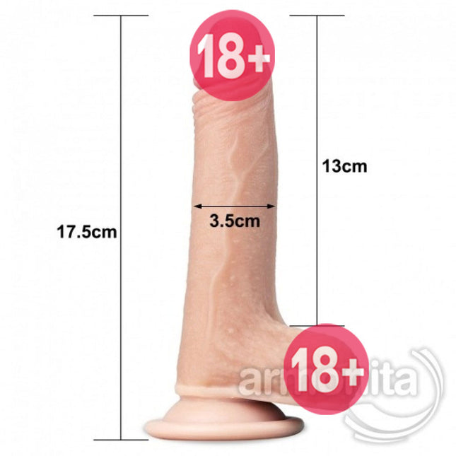 Çift Katmanli Ultra Yumusak Anal Vajinal Realistik Dildo