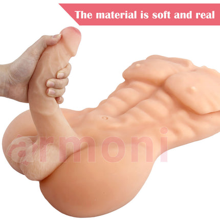 Yarim Vücüt Realistik Gövdeli Penis Daniel 18X4,2