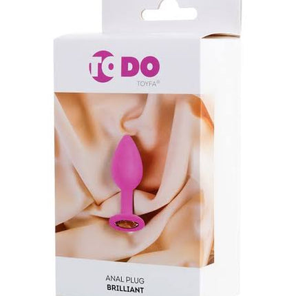 Silikon Anal Plug Brilliand Cam Göbegi 7cm X 2cm