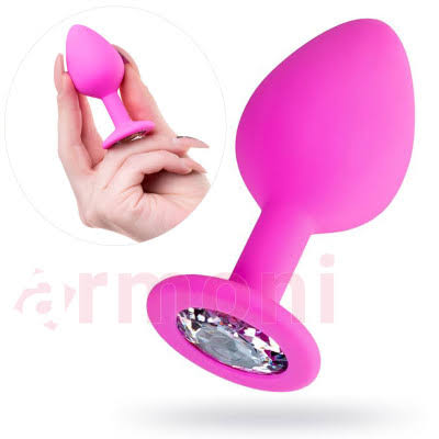 Silikon Anal Plug Brilliand Cam Göbegi 7cm X 2cm