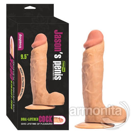Jasons Kalin Realistik Vantuzlu Yapay Dildo