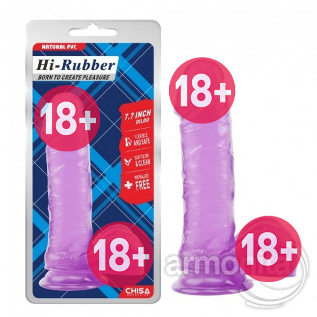 Hi-Rubber Yumusak Jel Doku Realistik Dildo
