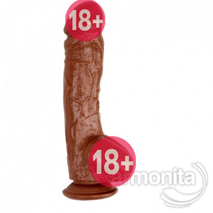 Damarli Kalin 10 Inch Realistik Latin Dildo