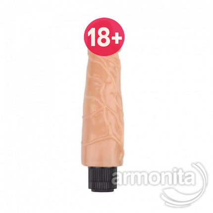 Ten Rengi 9 Inch Damarli Kalin Realistik Vibratör 19 cm X 5,2cm