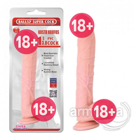 Realistik Vantuz Tabanli Uzun ve Kalin Penis