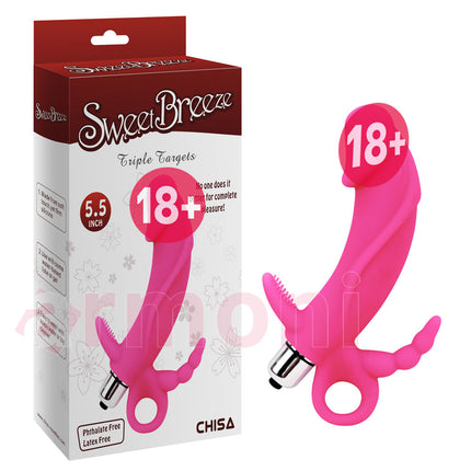 Yedi Fonksiyonlu Vajinal, Anal ve Klitoral Uyarici Venüs Vibratör 14,7 cm