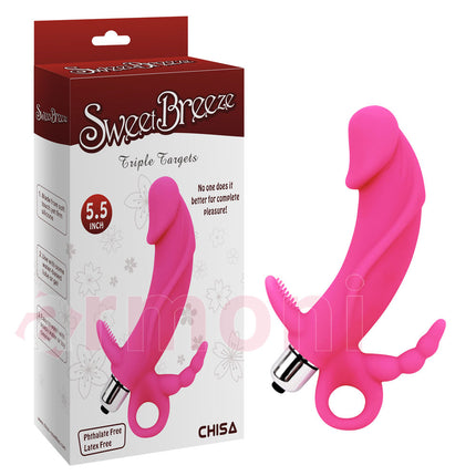Yedi Fonksiyonlu Vajinal, Anal ve Klitoral Uyarici Venüs Vibratör 14,7 cm