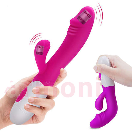 Çift Uyarimli G Noktasi Tavsan Vibratörü – 12 Fonksiyonlu  19cm X 10cm X 3 cm