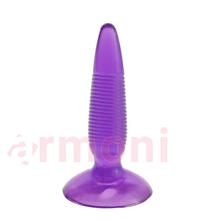 Konik Uçlu Kolay Yerlestirilebilir Twister Jel Dokulu Anal Plug  12 cm X 2,5 cm